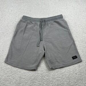ONeill Mens Knit Lounge Shorts Grey Standard Fit Elastic Drawstring Size L